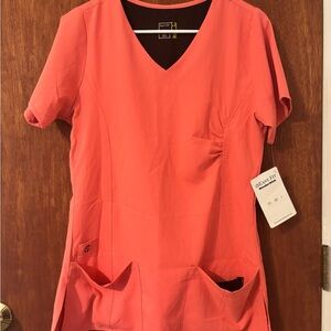 WonderWink Scrub Top Shirt Size Small EasyFit Stretch Nurse Dental Medical